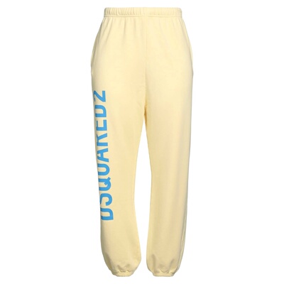 香港直邮Dsquared2 二次方 女士 休闲长裤 yellow黄色 舒适时尚