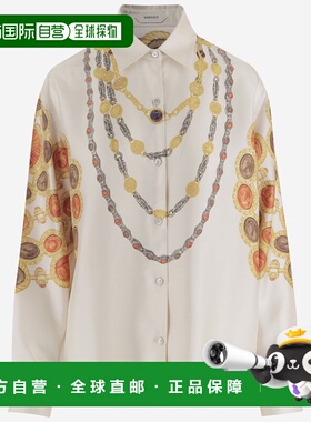 香港直邮VERSACE 女士衬衫 10242211A180075K920 SS2026 白色