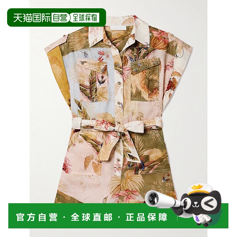 1h可退 香港直邮ZIMMERMANN 女士 Ascension 卷边连身裤 4235YSS2