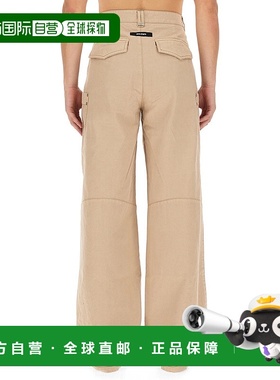 欧洲直邮PALM ANGELS 男士阔腿裤休闲裤PMCF025F23FAB0016110