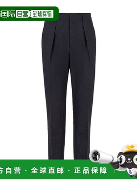 香港直邮Fendi 羊毛条纹休闲裤 FB0767AQMP