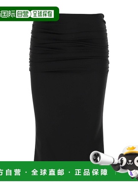 香港直邮Versace 褶皱半身裙 10059301A00523包臀裙范思哲