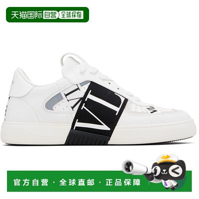 1h可退 香港直邮Valentino 华伦天奴 男士 白色 Low-Top Calfskin