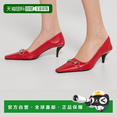 自营欧洲直邮GUCCI古驰 Vittoria女士红色皮革浅口鞋女鞋单鞋