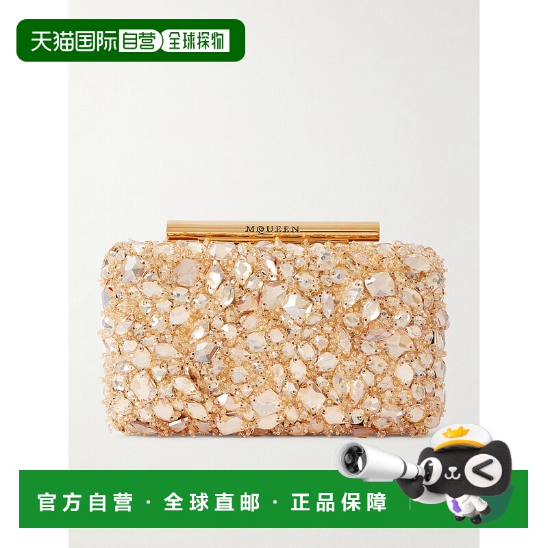 香港直邮mcqueen 亚历山大 麦昆 女士 精饰皮革手包 81371517HMU