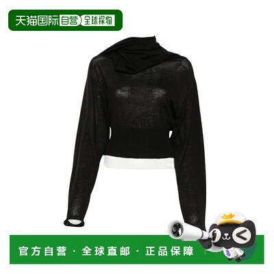 香港直邮RICK OWENS 女士针织衫 RP02F5622M21 AW2026 黑色 SCARF