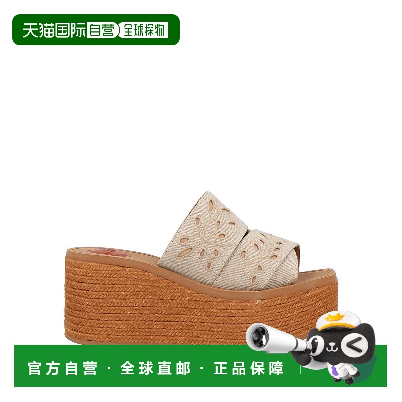 香港直邮Chloe 蔻依 女士 麻底鞋 grey灰色 舒适时尚凉鞋