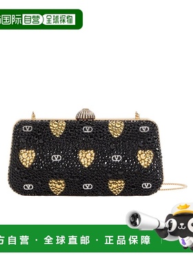 香港直邮Valentino 水钻 COUR DE CŒUR 图案单肩包 WB0S02WEY