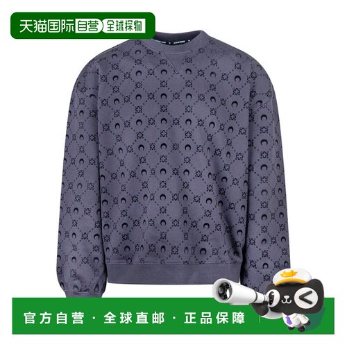 1h可退 香港直邮Marine Serre 男士 Moonogram 植绒羊毛休闲运动