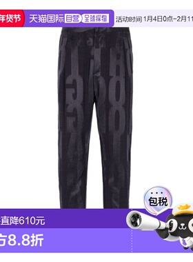 香港直邮Giorgio Armani 提花徽标休闲裤直筒裤 0SGPP0B6T01GK