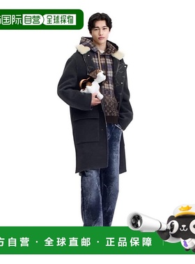 自营1h可退 欧洲直邮LV路易威登 Remix男士黑色小牛皮老花图案乐