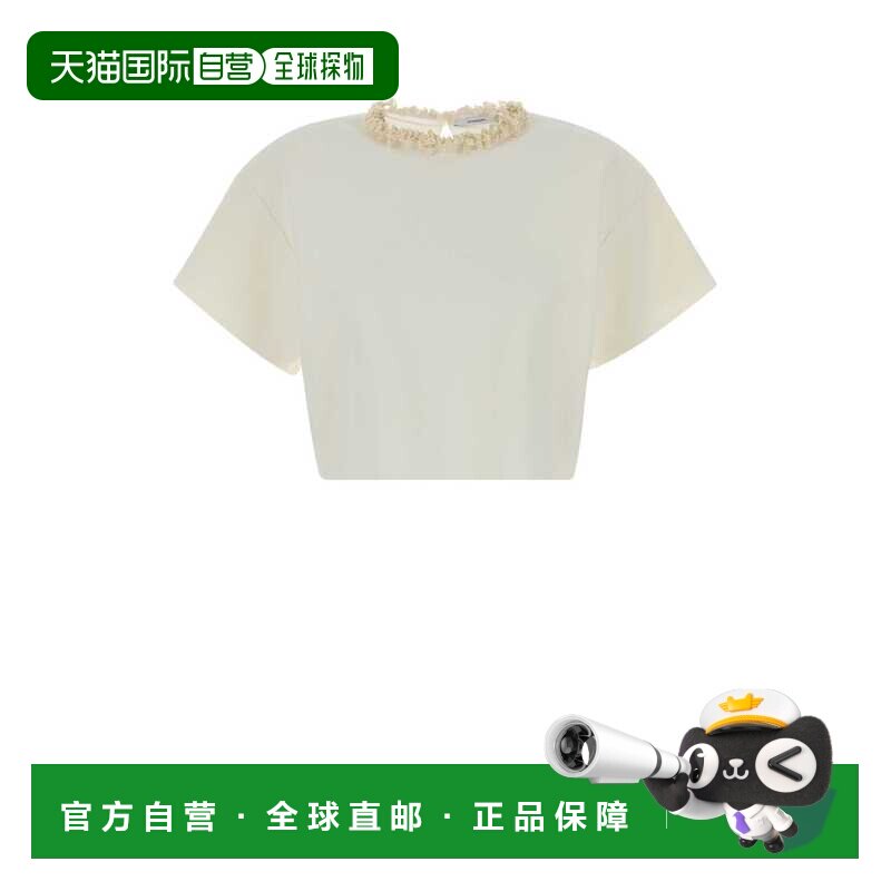 香港直邮Givenchy 纪梵希 女士 白色粘胶纤维混纺上衣 BW61LA4ZU4