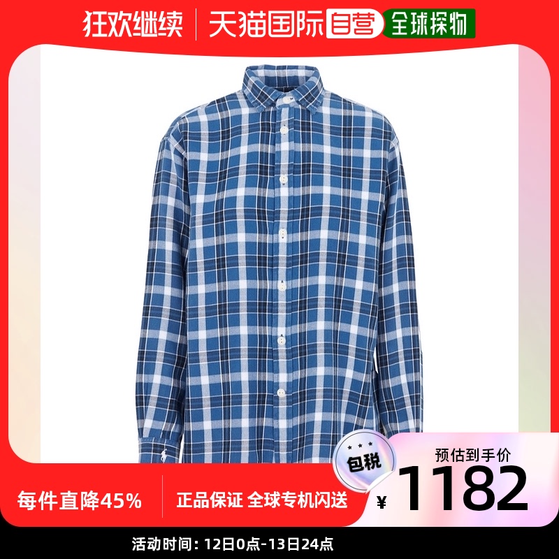 香港直邮Polo Ralph Lauren 格纹长袖衬衫 211923863
