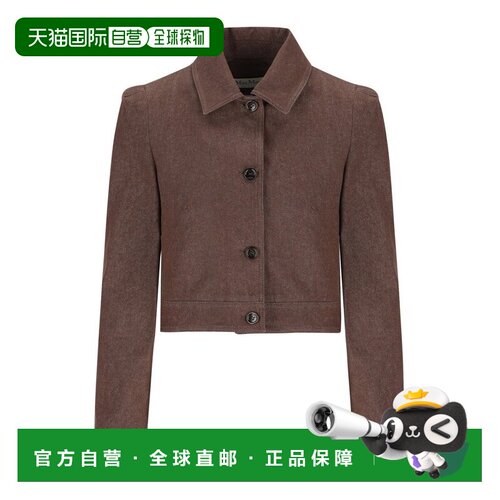 1h可退 香港直邮MaxMara 麦斯玛拉 女士 Carpa 纽扣式短款夹克 25