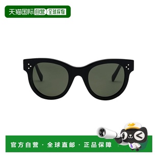 1h可退 香港直邮Celine 思琳 女士 椭圆太阳镜 CL4003IN black黑