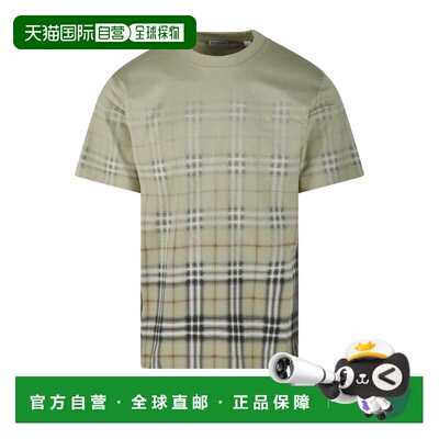 1h可退 香港直邮BURBERRY 男士T恤 8119023C4053 SS2026 绿色 T-S