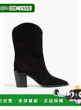 香港直邮Gianvito Rossi 吉安维托 罗西 女士 Denver 绒面革牛仔