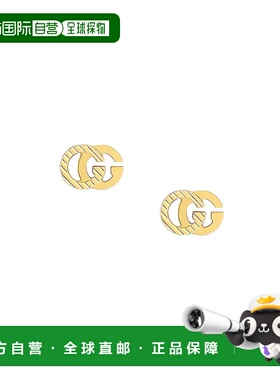 1h可退 香港直邮Gucci 古驰 女士 G 运动耳钉 YBD65221900
