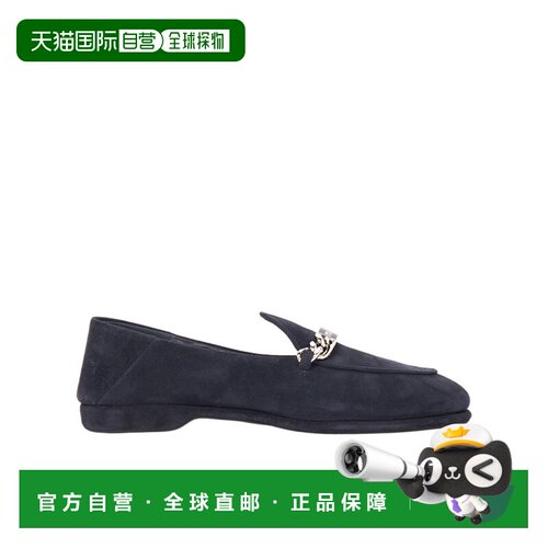 香港直邮Miu Miu 圆头乐福鞋 5D866D 103缪缪麂皮平底单鞋