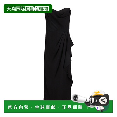 付款1h内可退 香港直邮Simkhai 女士 中长连衣裙 black黑色 舒适