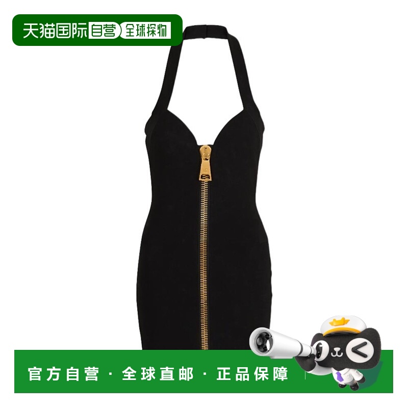 香港直邮Balmain 露背拉链紧身针织短款连衣裙 FF0R2490JL05