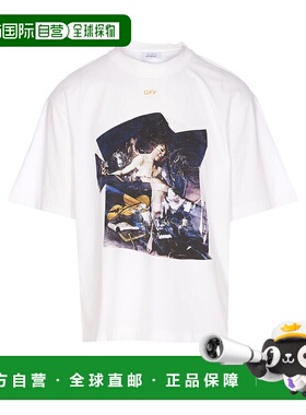 香港直邮off-white 男士 標誌印花圓領 T 卹 OMAA120F25JER00R