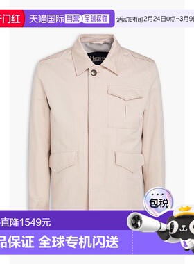 1h可退 香港直邮Herno 男士 棉麻混纺军装夹克 GI000342U13161260