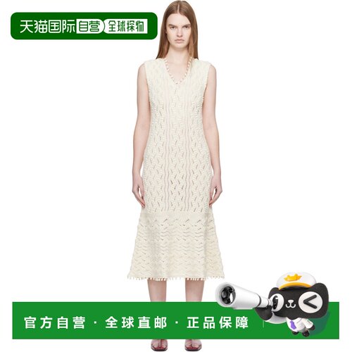 1h可退 香港直邮Jil Sander 吉尔 桑达 女士 灰白色连衣裙 J02CT0
