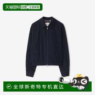 Heritage系列男士 歐洲直郵Burberry博柏利 海軍藍(lán)棉嘎巴甸哈林頓