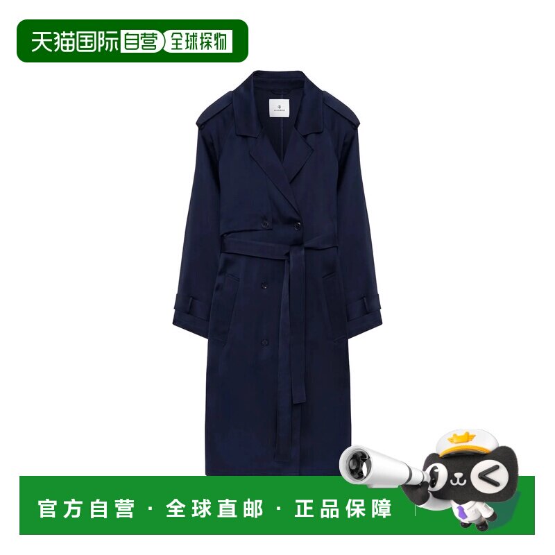 香港直邮ANINE BING 女士风衣外套 A0111779NAV01NAVY西装