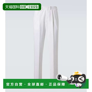 登喜路 舒适时尚 男士 white白色 亚麻锥形长裤 香港直邮Dunhill