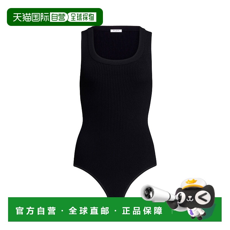 1h可退 香港直邮Alaia 女士 罗纹针织连体衣 AA9B0353K017A性感