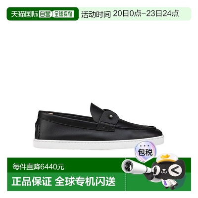 香港直邮Christian Louboutin 圆头休闲鞋 1250212一脚蹬牛皮