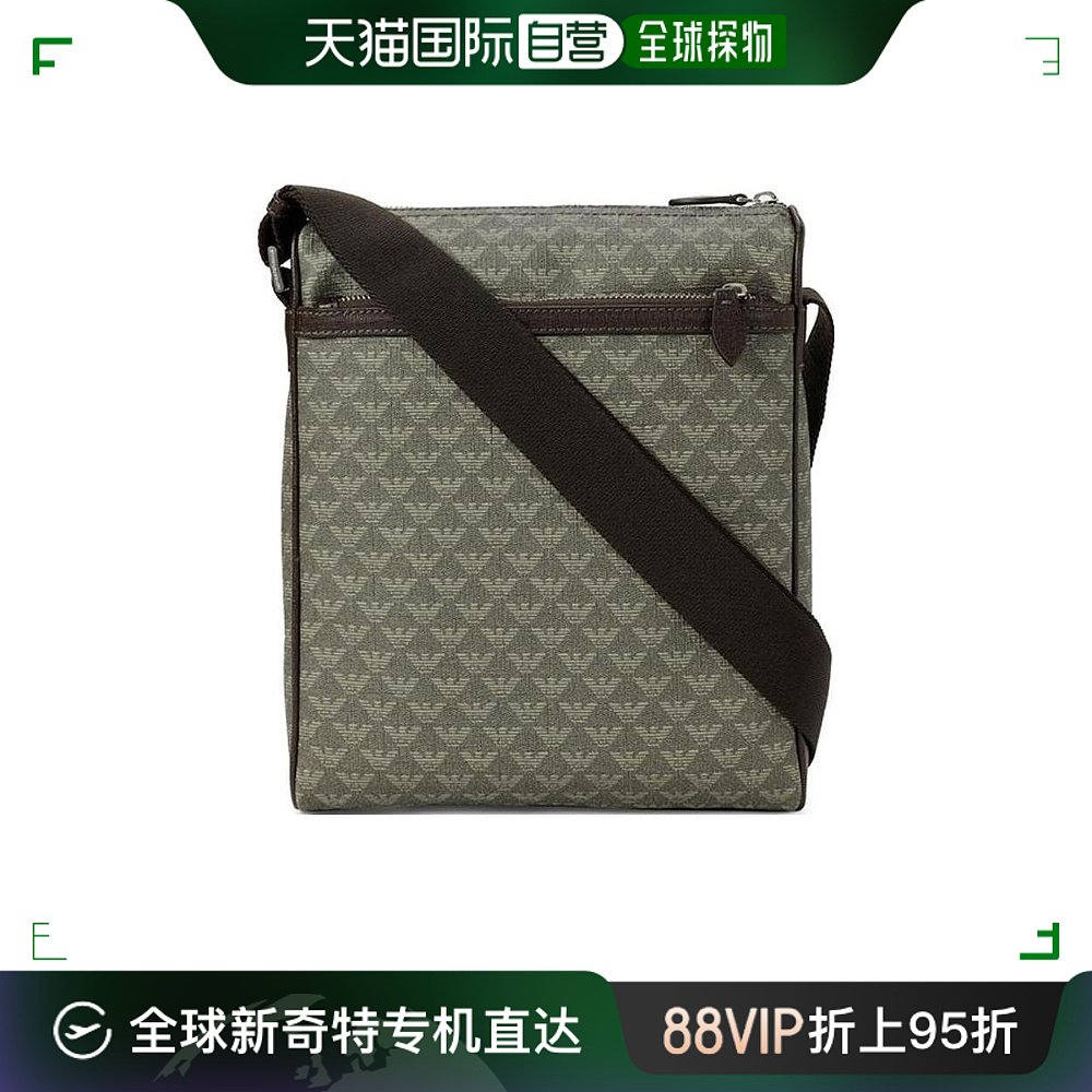 自营|香港直发emporio armani阿玛尼斜挎包男logo老花商务包包