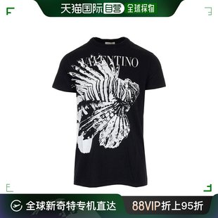 Men 香港直邮VALENTINO 99新未使用 23FW 印花纯棉T恤