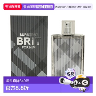 香港直邮Burberry博柏利风格男士木质淡香水 100ml正品