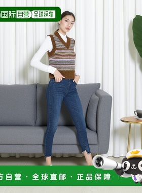 香港直邮Ganni 条纹无袖针织衫 K2356正品流行穿搭休闲保暖高级感