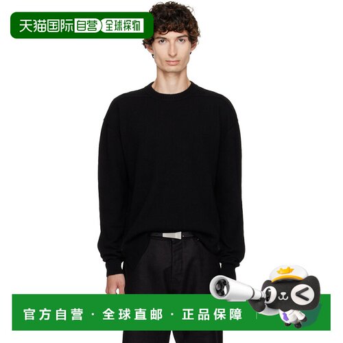 香港直邮rick owens 瑞克 欧文斯 男士 黑色 Tower Round Neck 毛