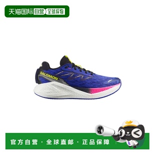 自营欧洲直邮Salomon Aero Glide 4男士宝蓝色/白/黑色纺织跑步鞋