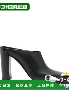 香港直邮Alaia 女士 黑色皮质凉拖 AA3M2006I049