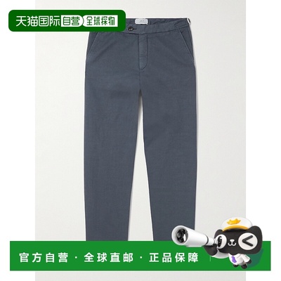 香港直邮Mr P. 男士 Mike 直筒有机棉麻混纺斜纹布裤子 MPT251021
