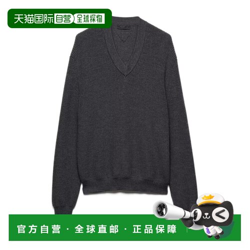 1h可退 香港直邮Prada V领毛衣 UMF17918PDSOOO长袖