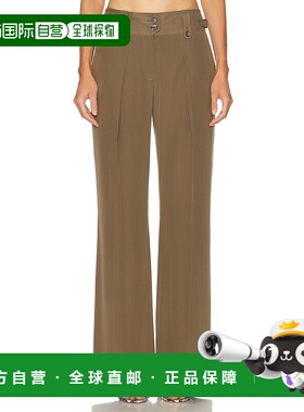 香港直邮Tom Ford 汤姆 福特 女士 褶裥阔腿裤子 PAW634FAX1521