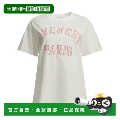 香港直邮GIVENCHY 女士T恤 BW70G83YRS100WHITE AW2026 白色女装