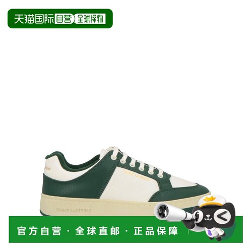 1h可退 香港直邮Saint Laurent 圣罗兰 男士 运动鞋 green绿色 舒