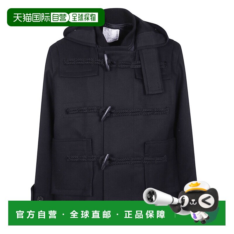 1h可退 香港直邮Sacai 男士 羊毛麦尔登呢套头上衣 2503846M001