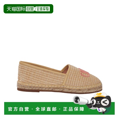 1h可退 香港直邮Chloe logo刺绣草编鞋 C20882