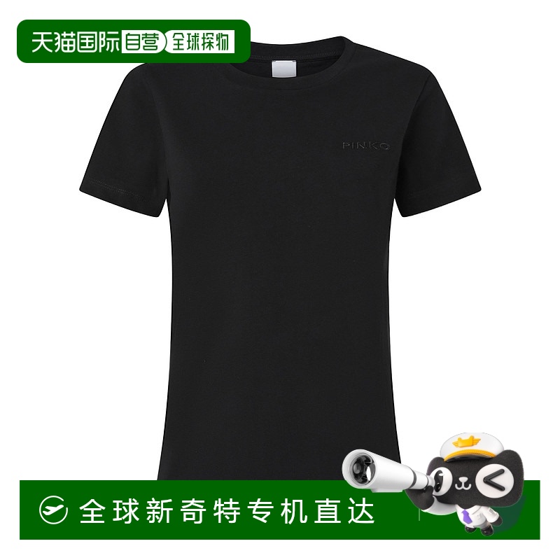 1h可退 香港直邮Pinko 品高 女士 T恤 101752A2RD black黑色 舒适