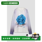 香港直邮Burberry 巴宝莉 女士 1h可退 印花缎面针织T恤 WC8125PW