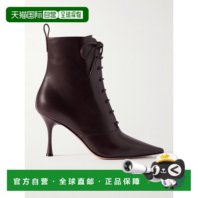 香港直邮Gianvito Rossi 吉安维托 罗西 女士 VITELLO 85 皮质短